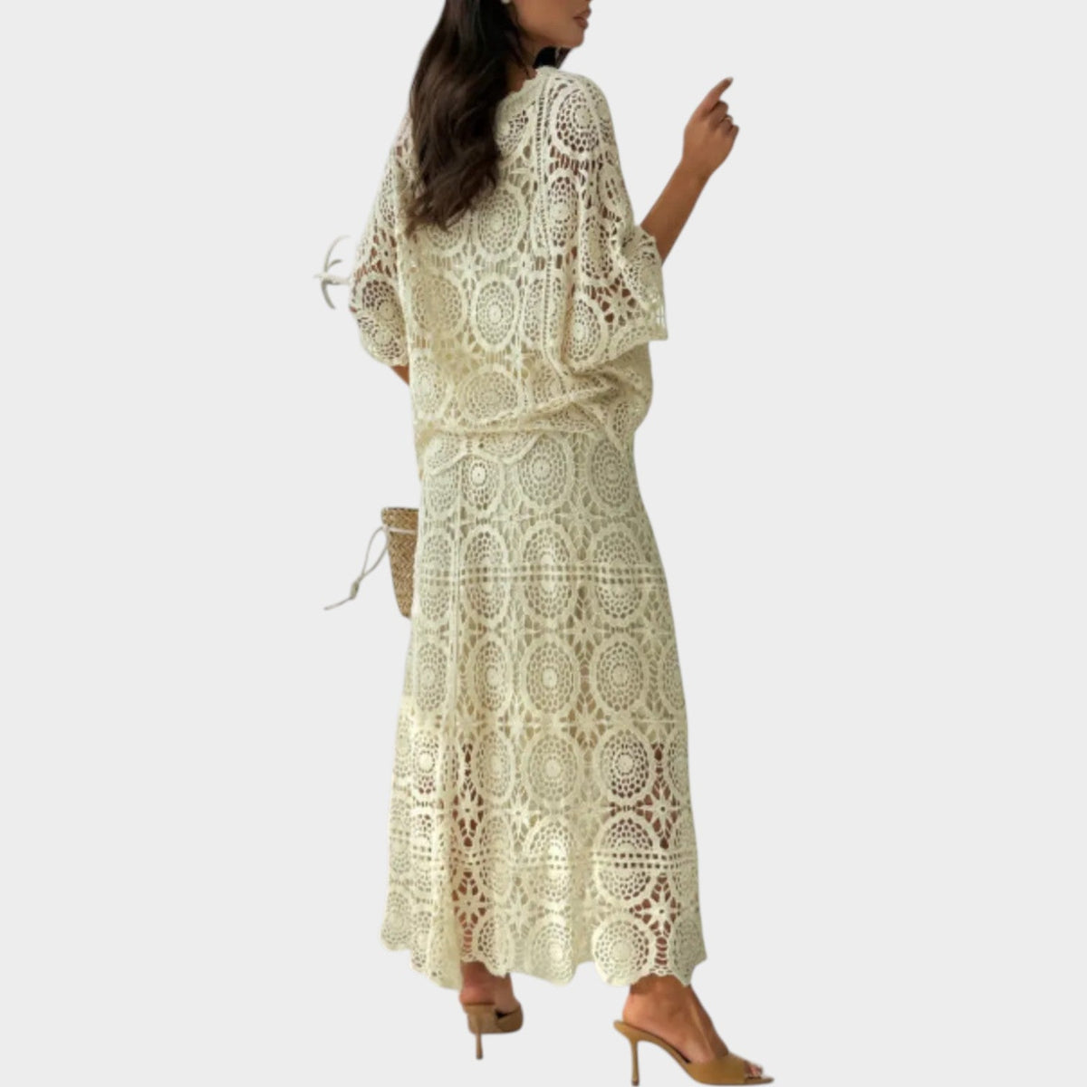 Women's Summer Maxi Dress Crochet Relaxed Fit