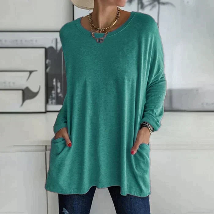 Ruby | Women's Oversized Long Sleeve Tunic with Pockets