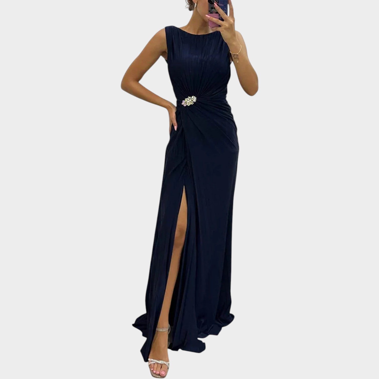 Sleeveless Maxi Formal Dress