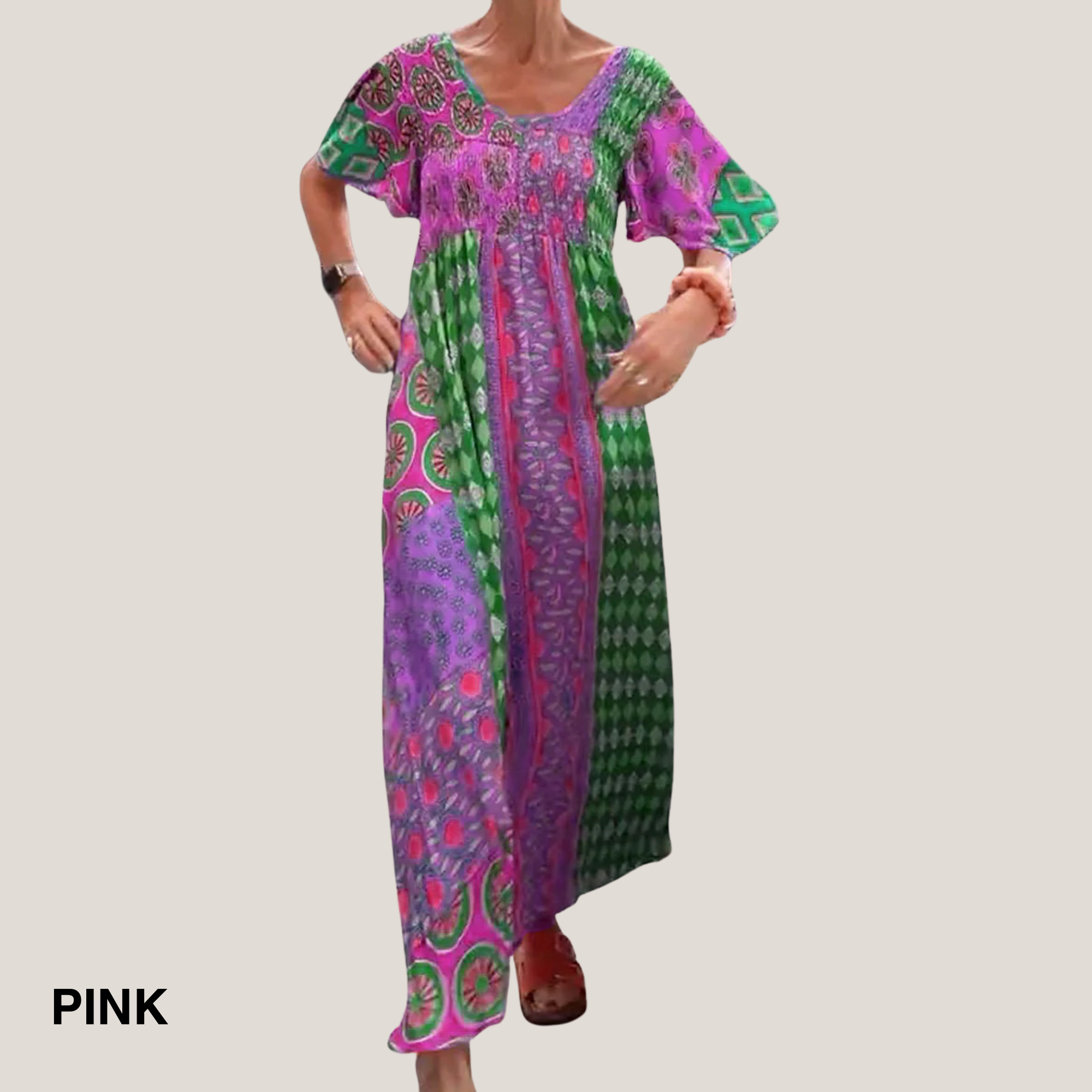 Vanessa™ | Chic Paisley Midi Dress