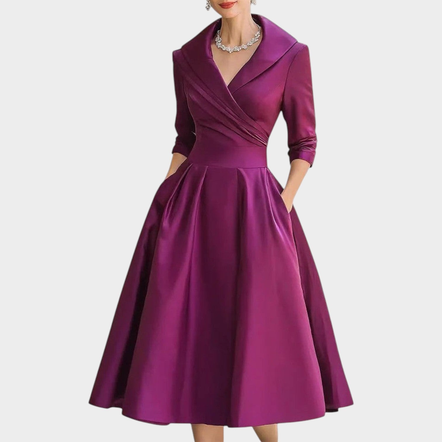 Wrap Midi Dress