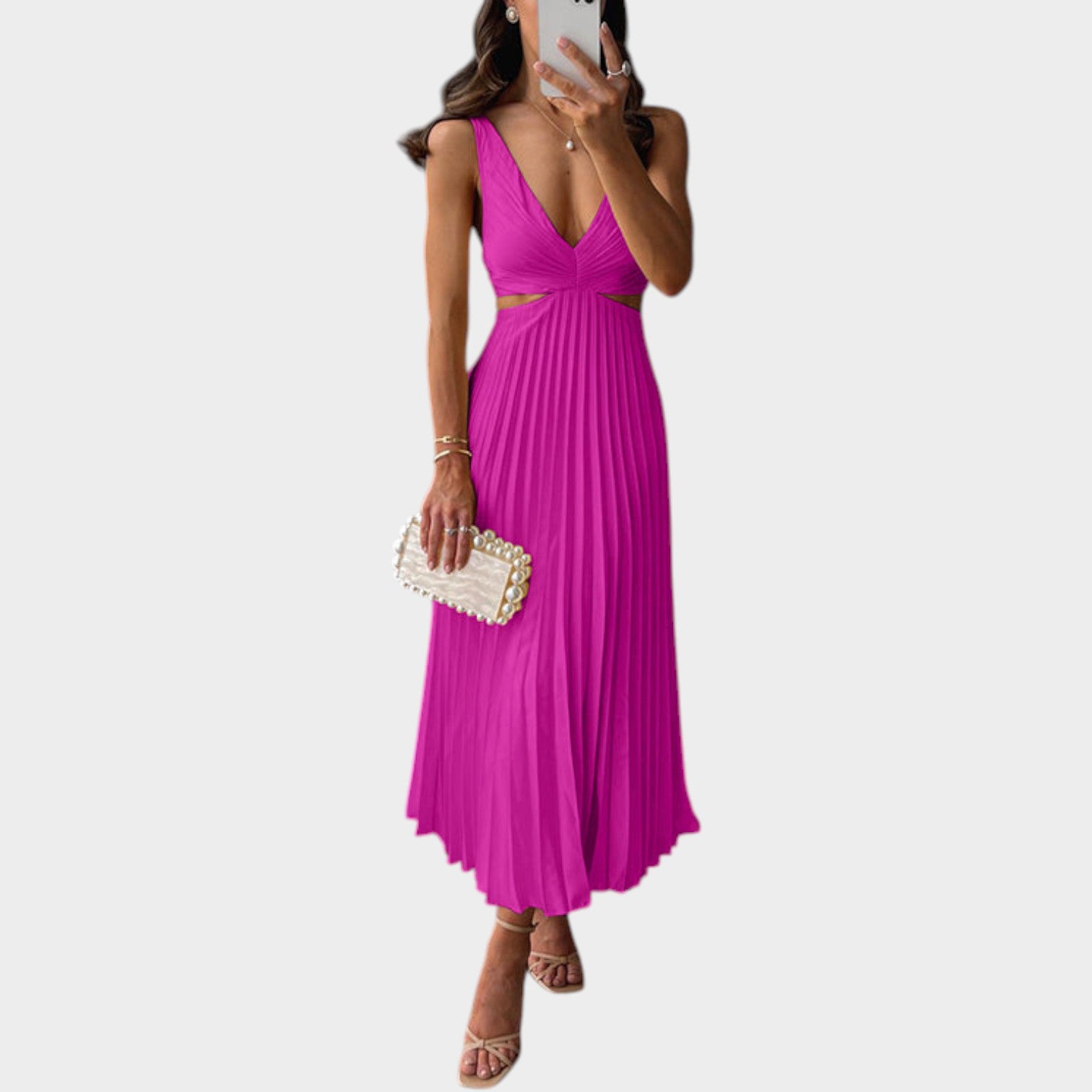 Formal Cut Out Maxi Dress