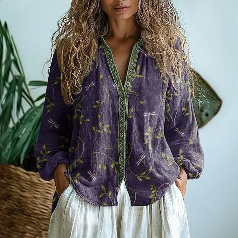 Martha™ | Nature-Inspired Relaxed Blouse