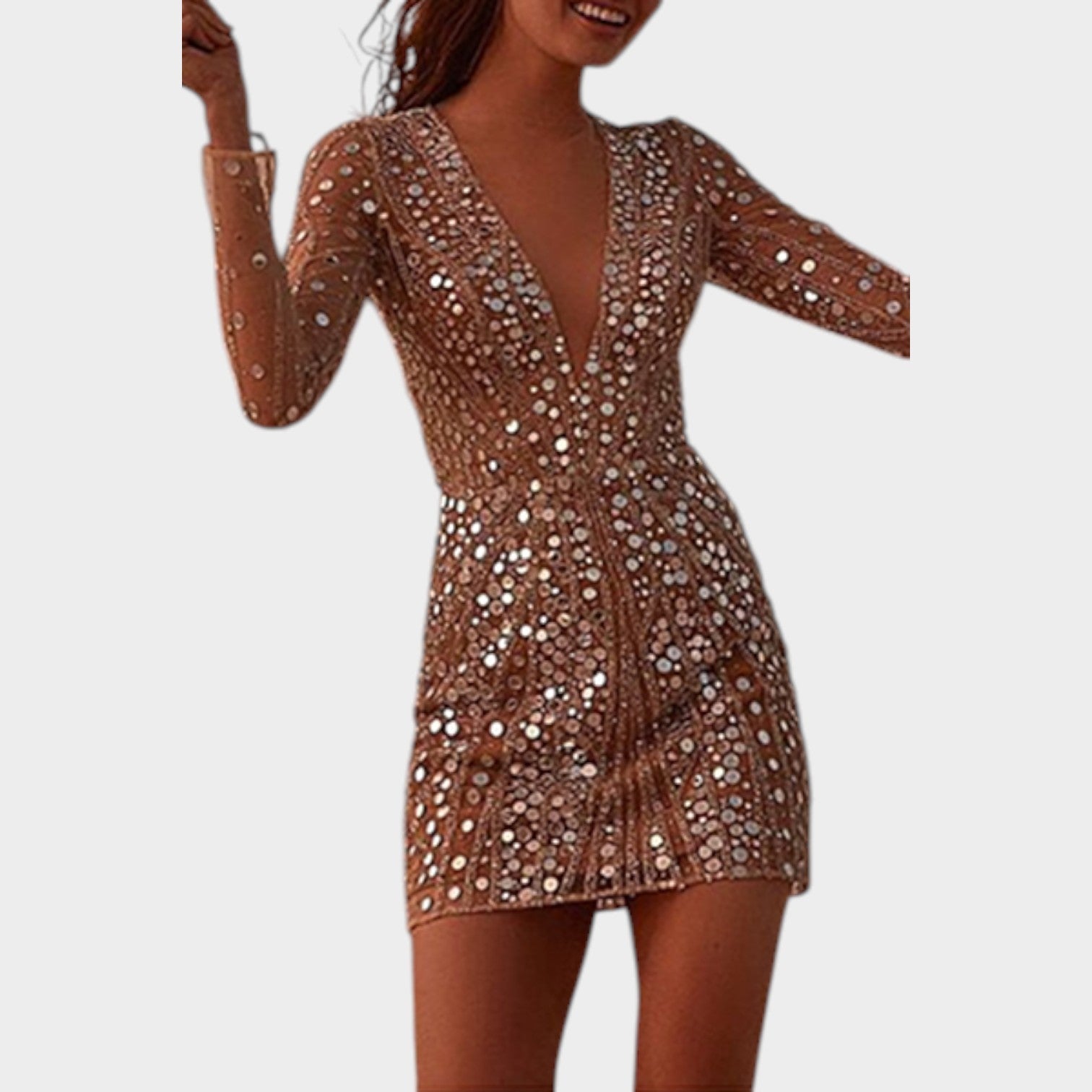 Cocktail Sequin Mini Summer Dress