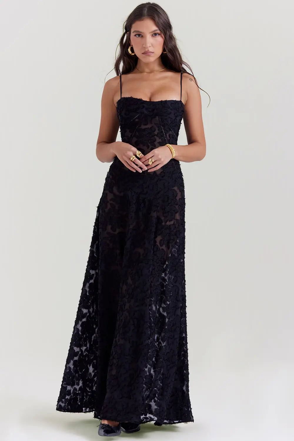 Gretchen™ | Adjustable Strapped Open Back Long Summer Dress