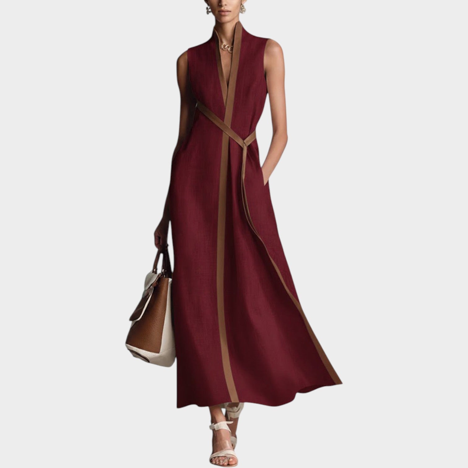 Sleeveless Summer Maxi Dress