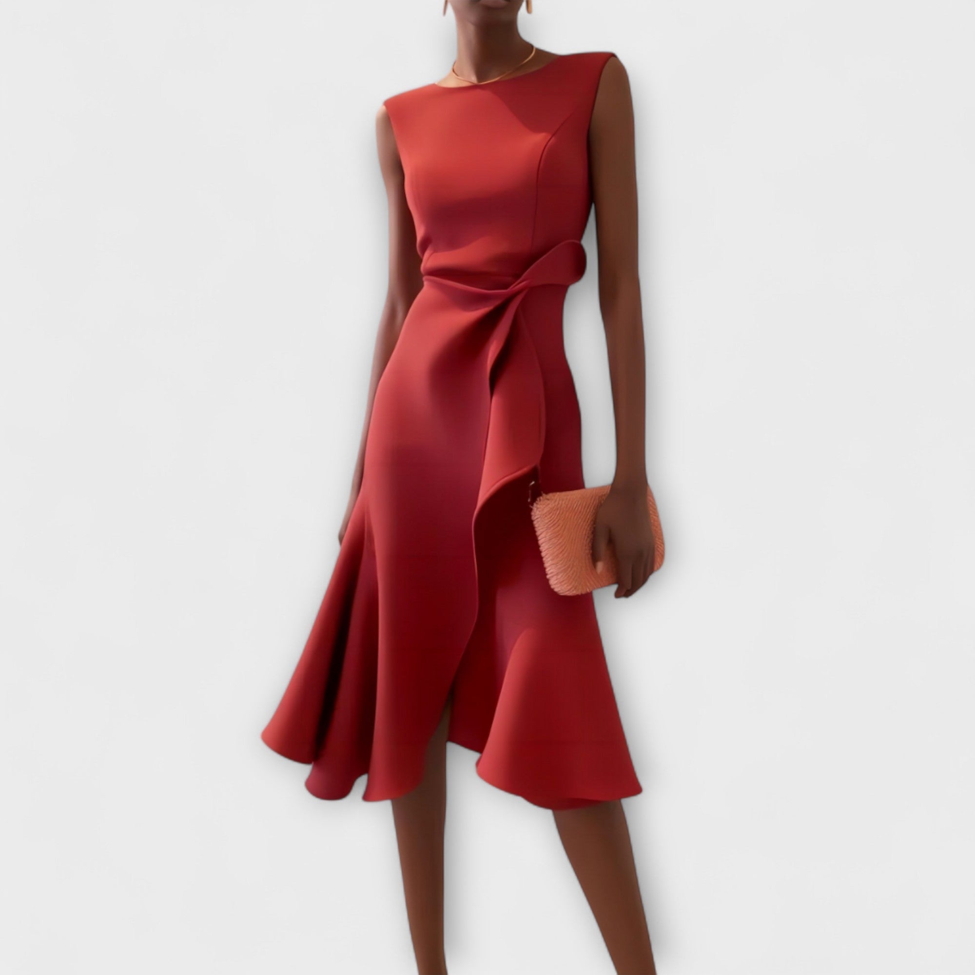 Elegant Formal Midi Dress