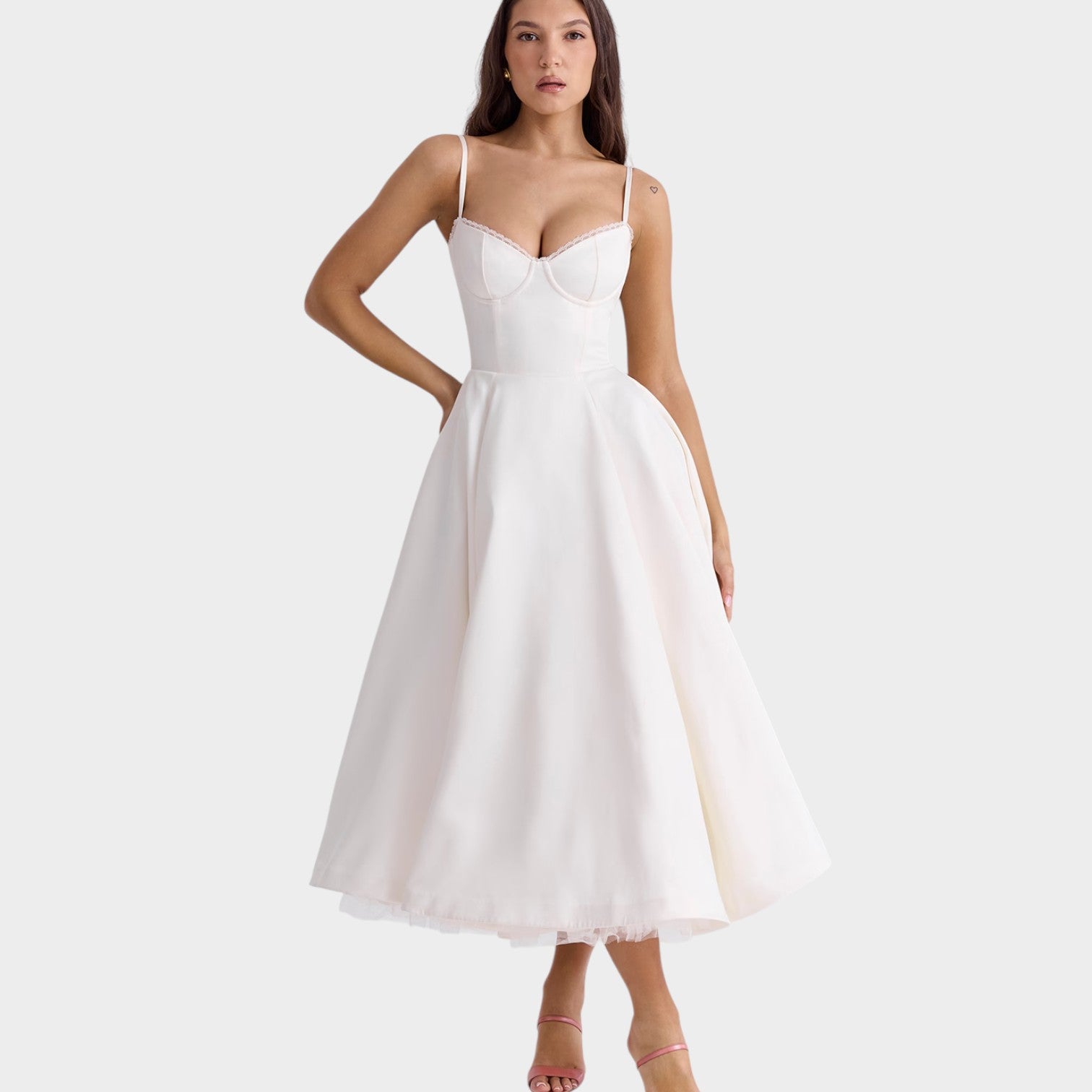Cocktail Corset Midi Dress