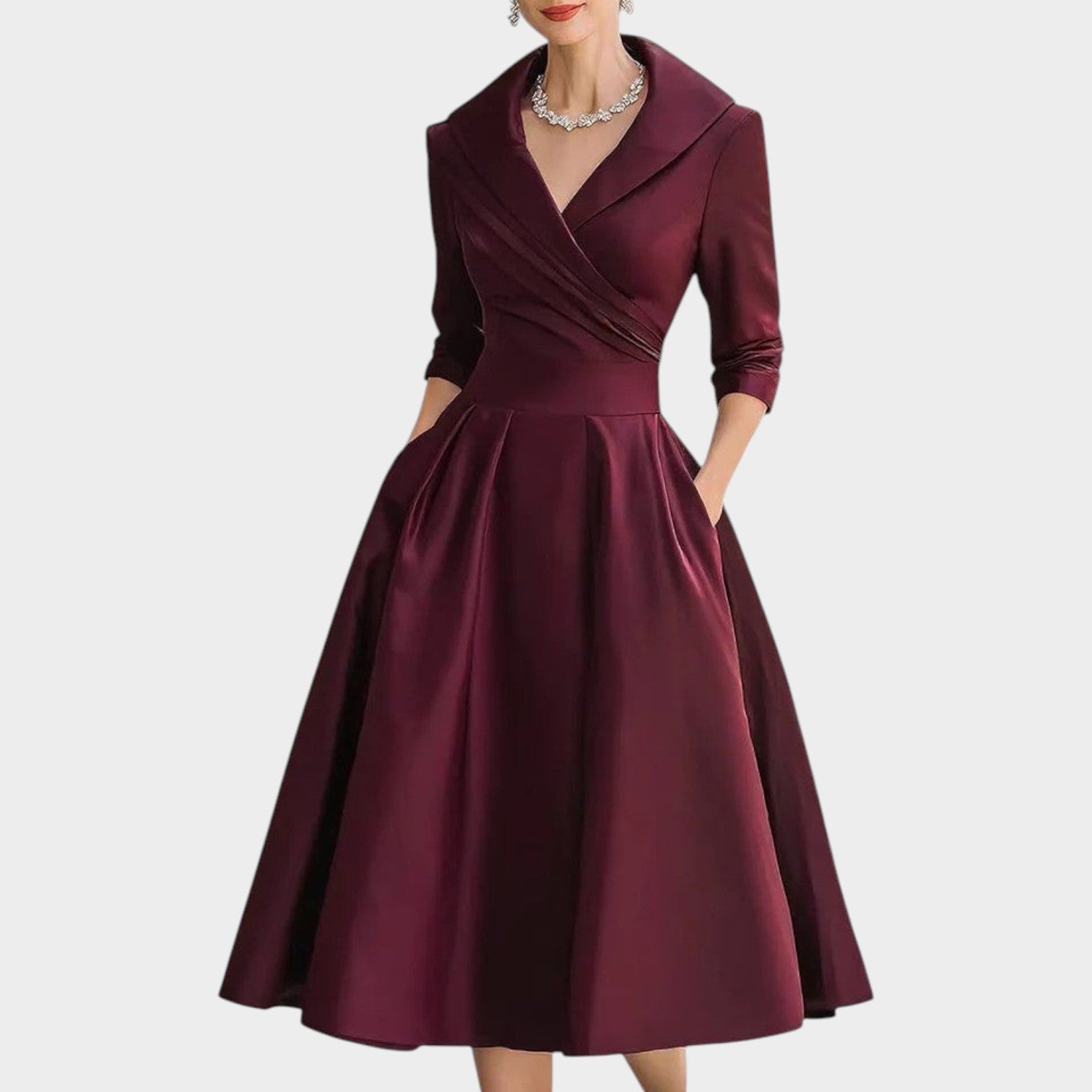 Wrap Midi Dress