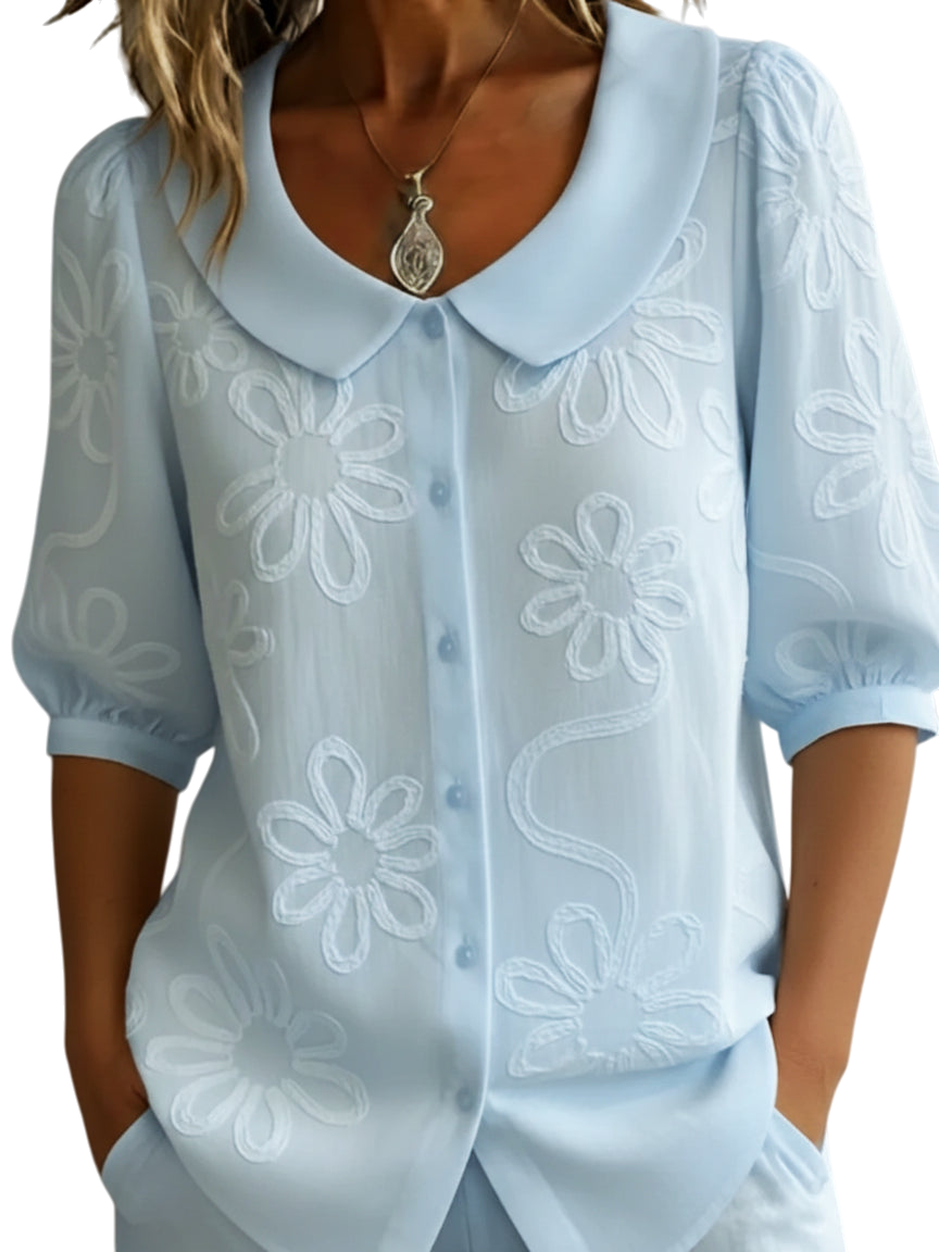 Floral Button Up Blouse