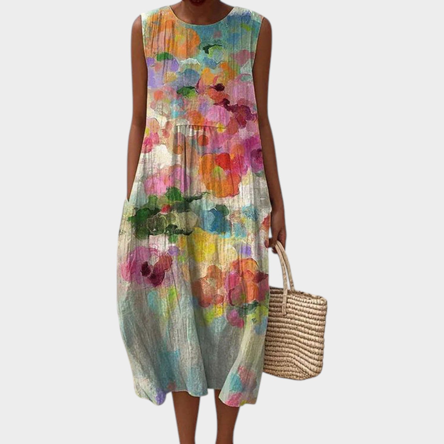 Floral Sleeveless Summer Dress