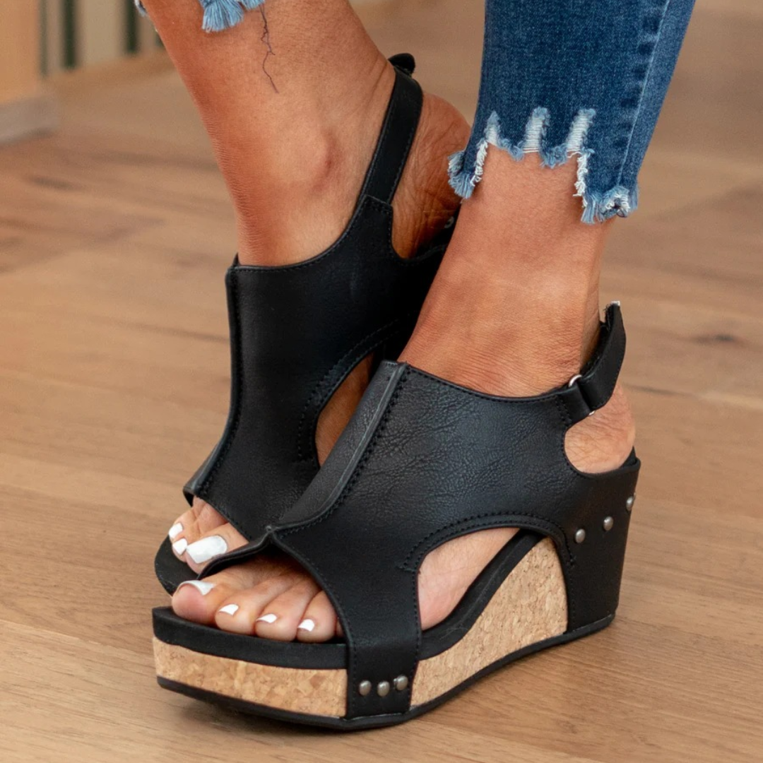 Linda™ Suede Wedge Sandals