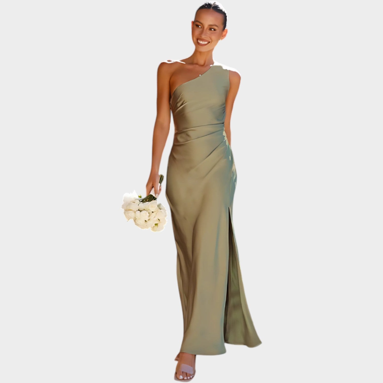 One Shoulder Maxi Formal Dress