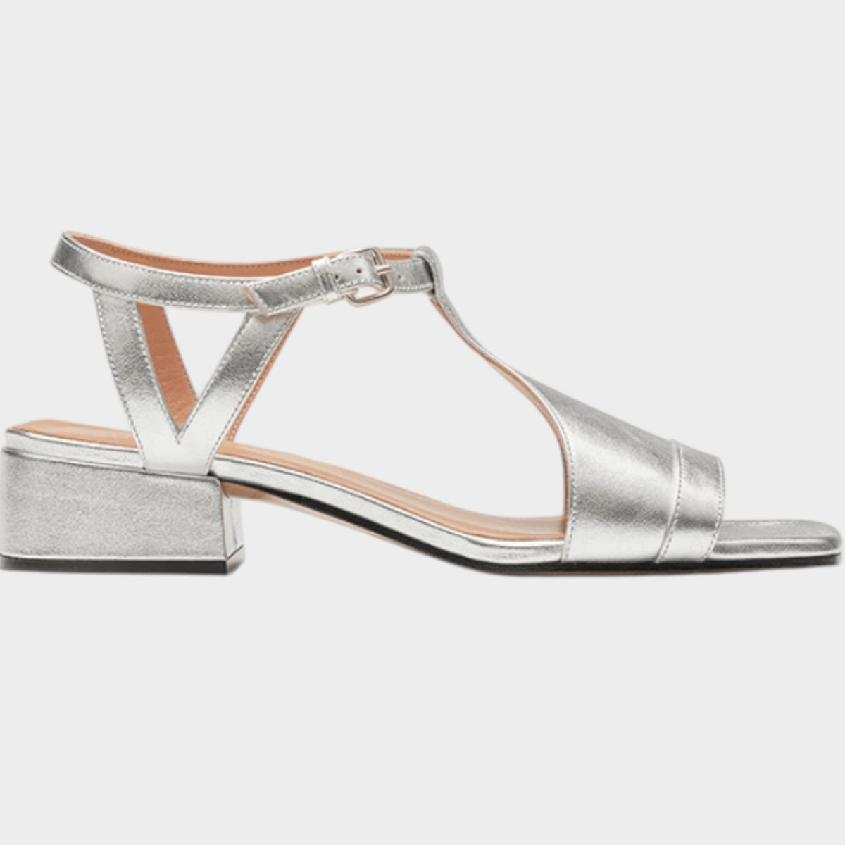 Women's Dress Sandals Metallic Finish Open Toe