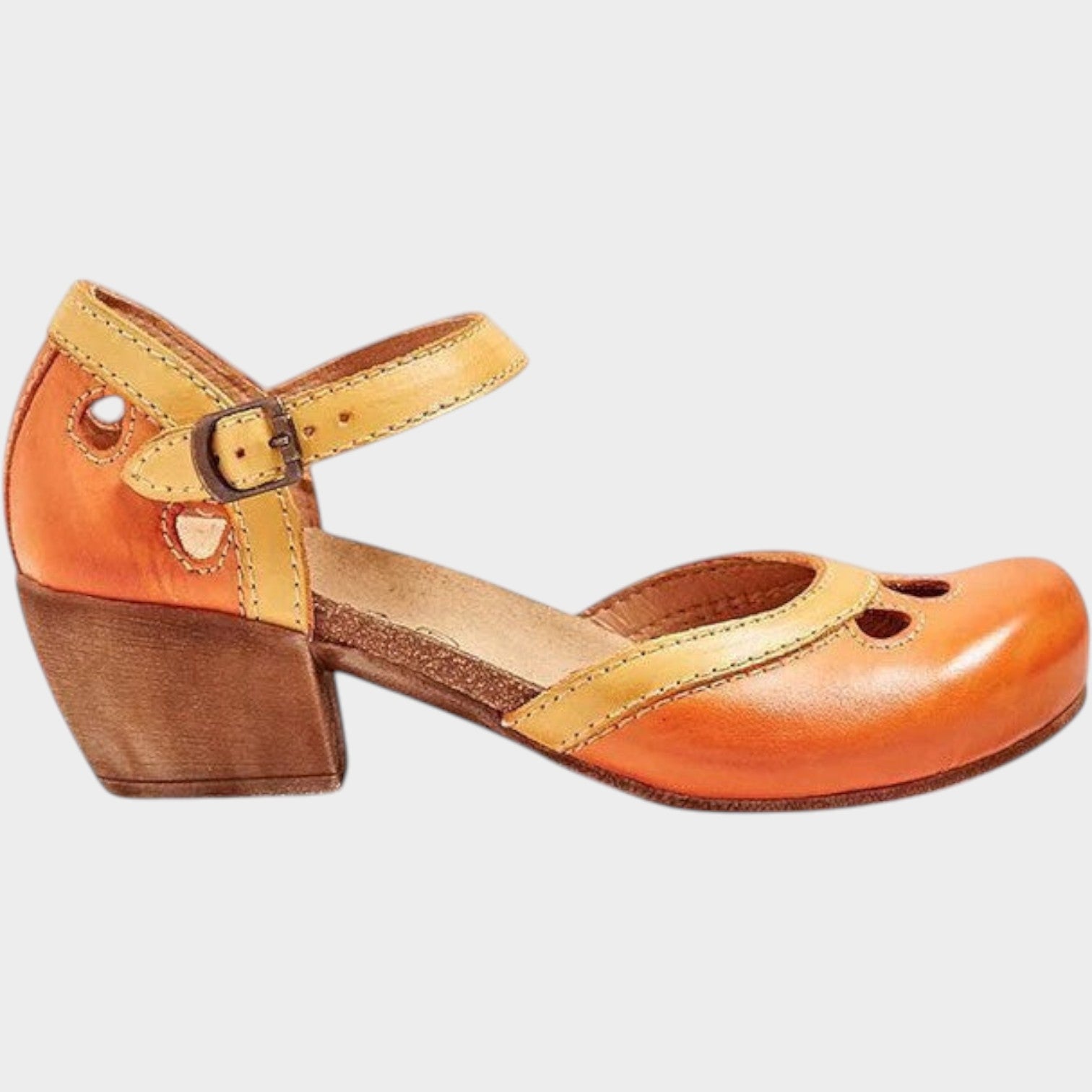 Leather Vintage Strap Sandals