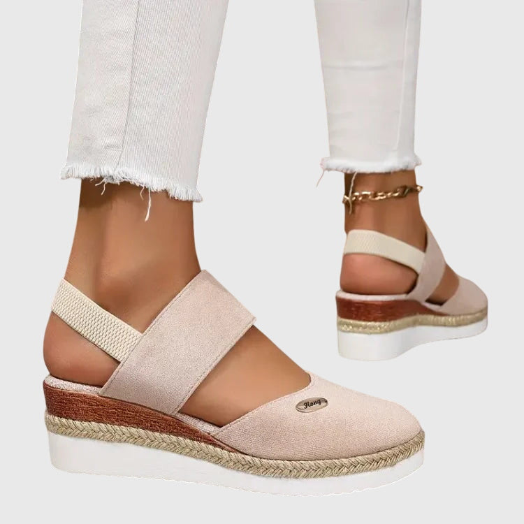 Orthopedic Platform Slingback Sandals