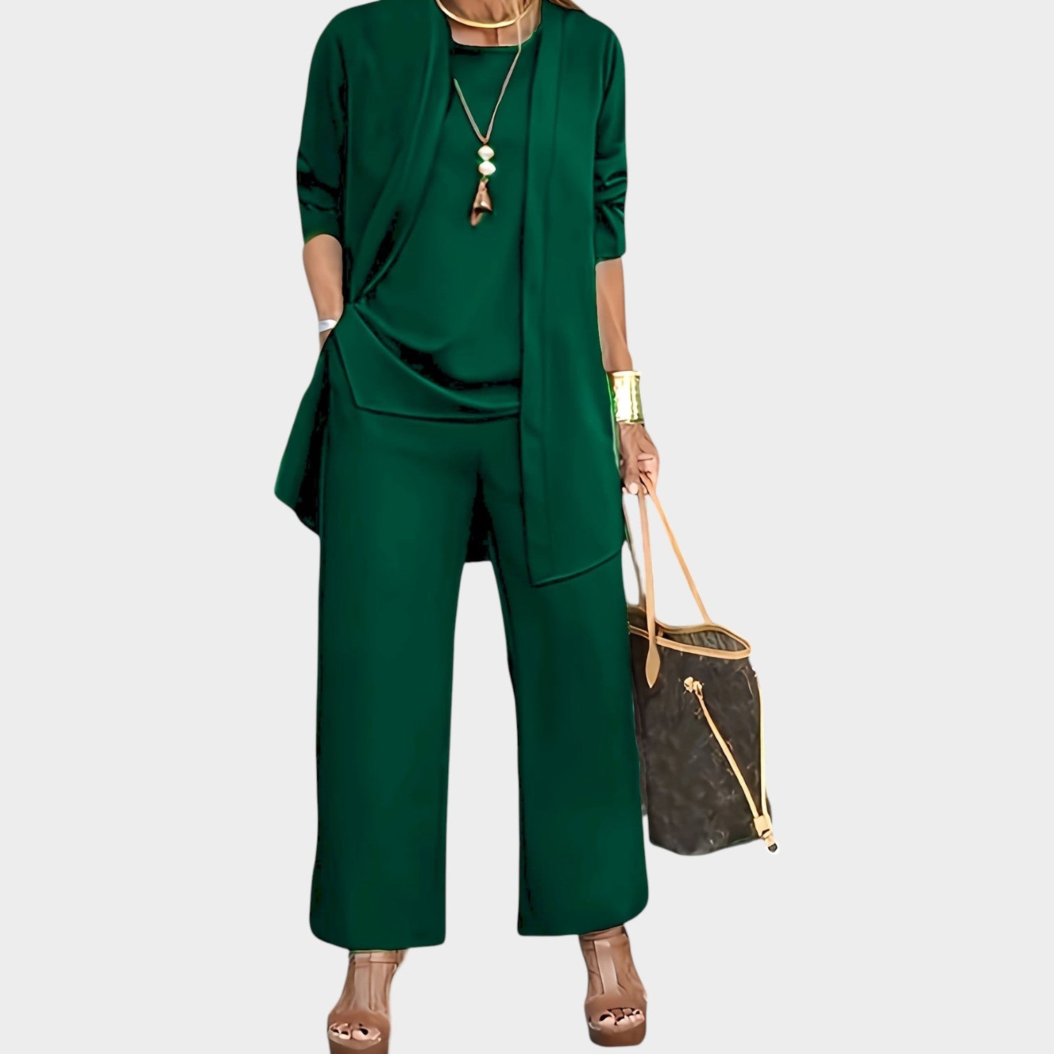 Formal Wide Leg Matching Set