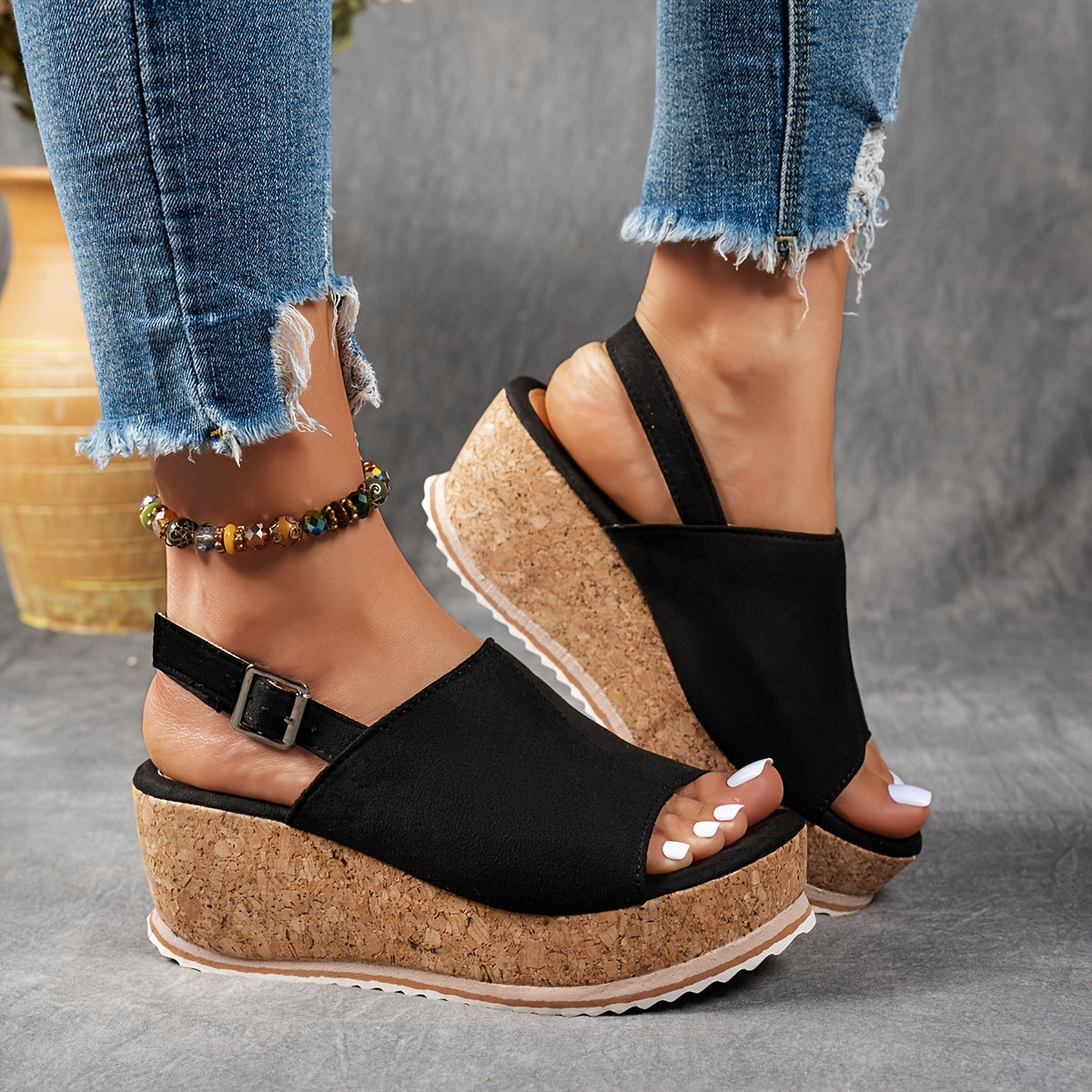 Terra | Women's Adjustable Buckle Platform Sandals