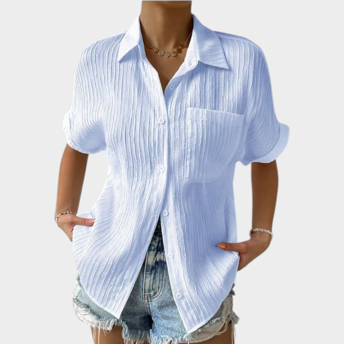 Women's Linen Button Up Shirt