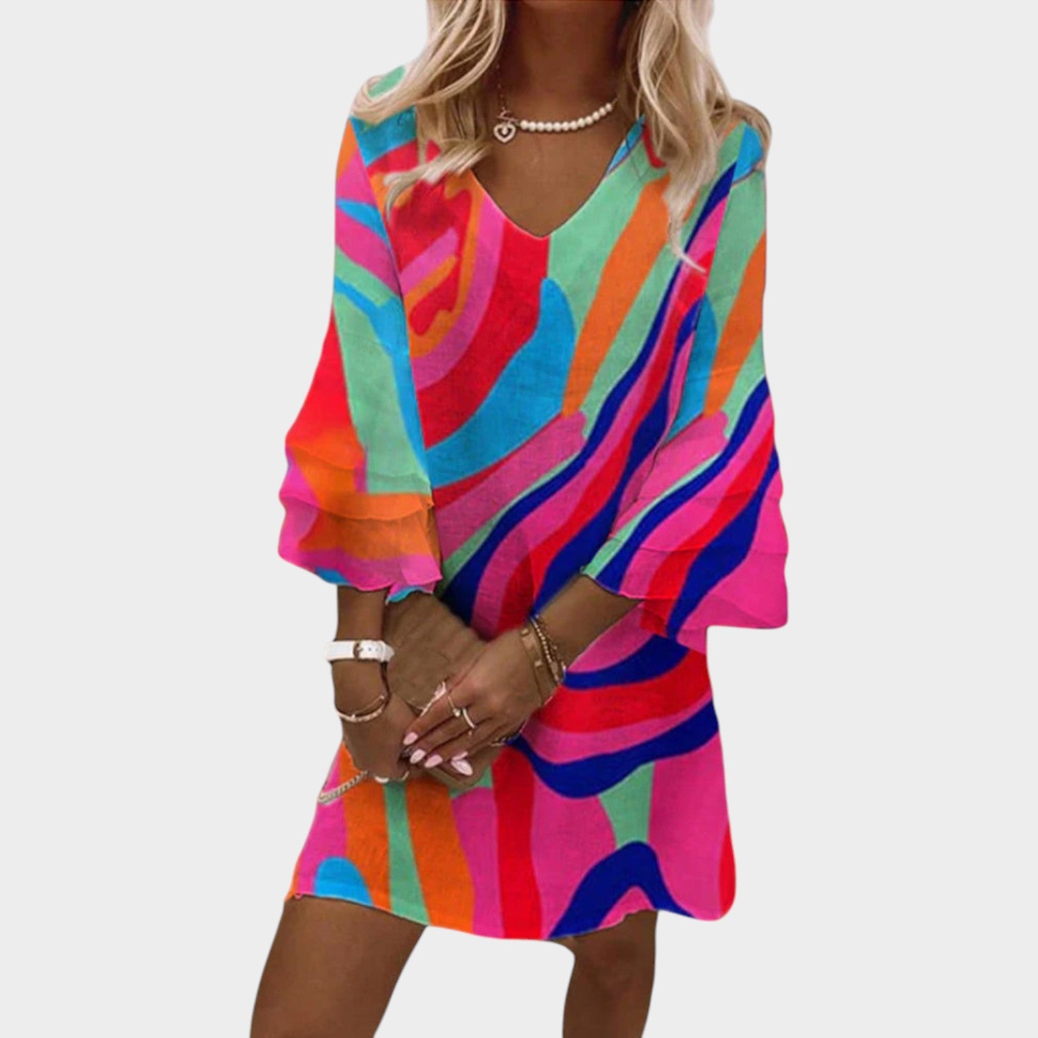Printed Summer Mini Dress