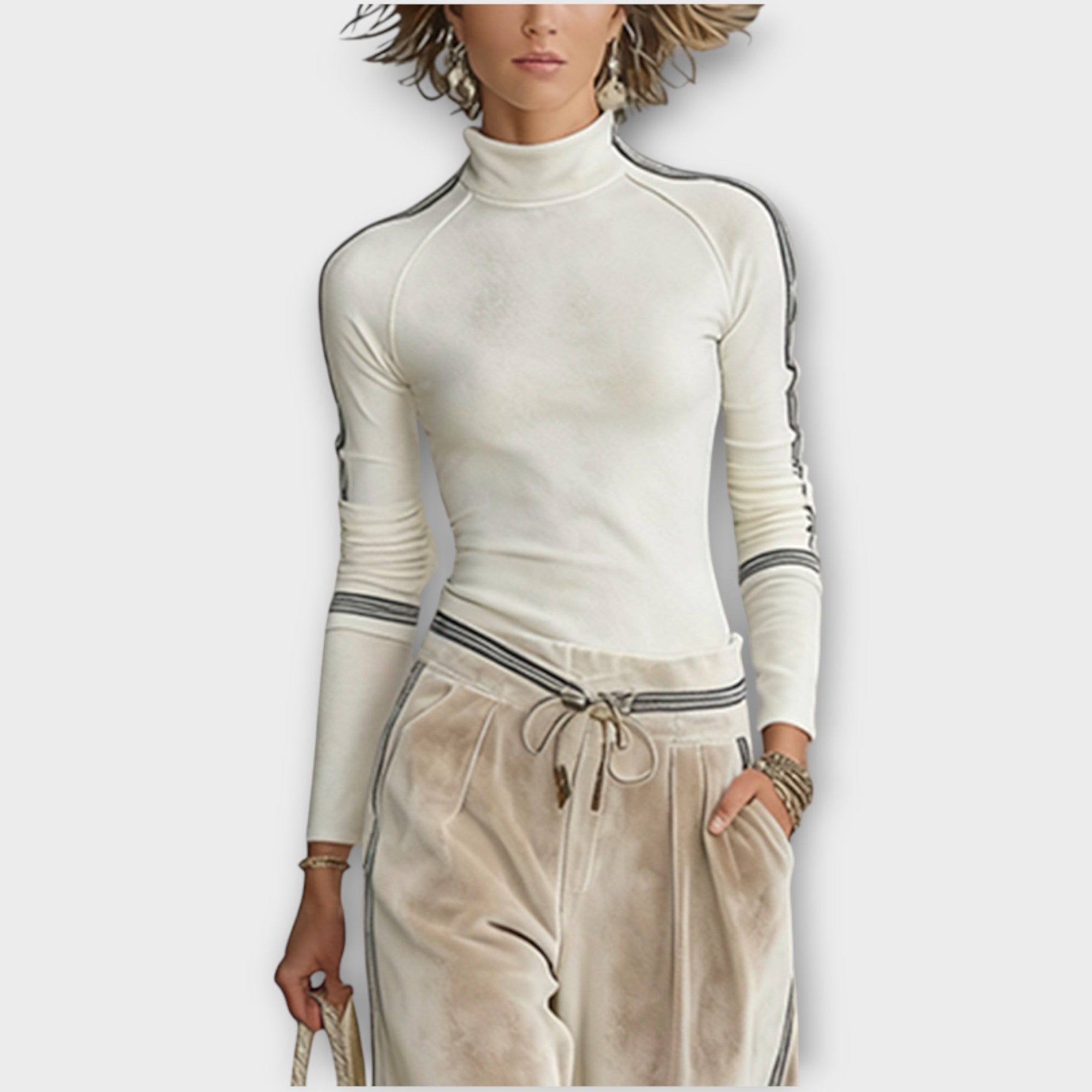 Minimal Turtleneck Lounge Set