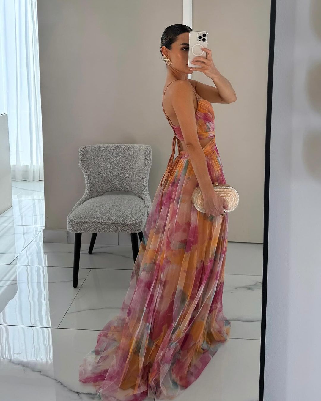 Cindy™ | Elegant Floral Maxi Dress