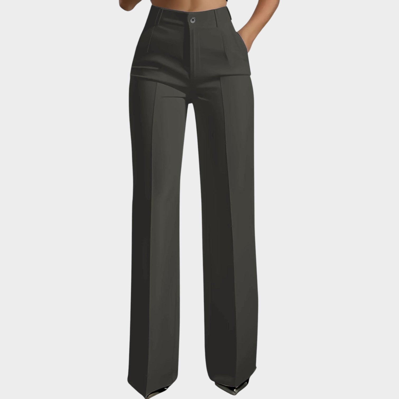 High Waisted Casual Pants