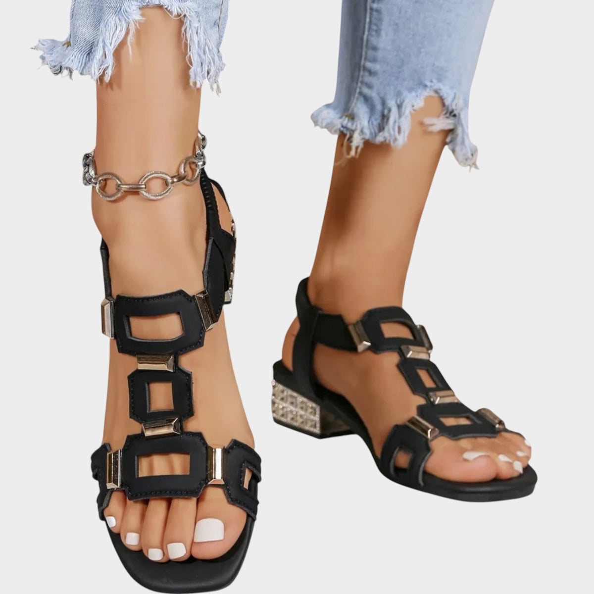 Women's Sandals Comfortable Block Heel