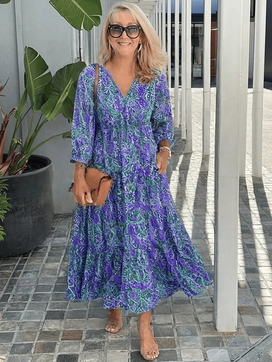 Ivy™ | Bohemian Floral Casual Dress