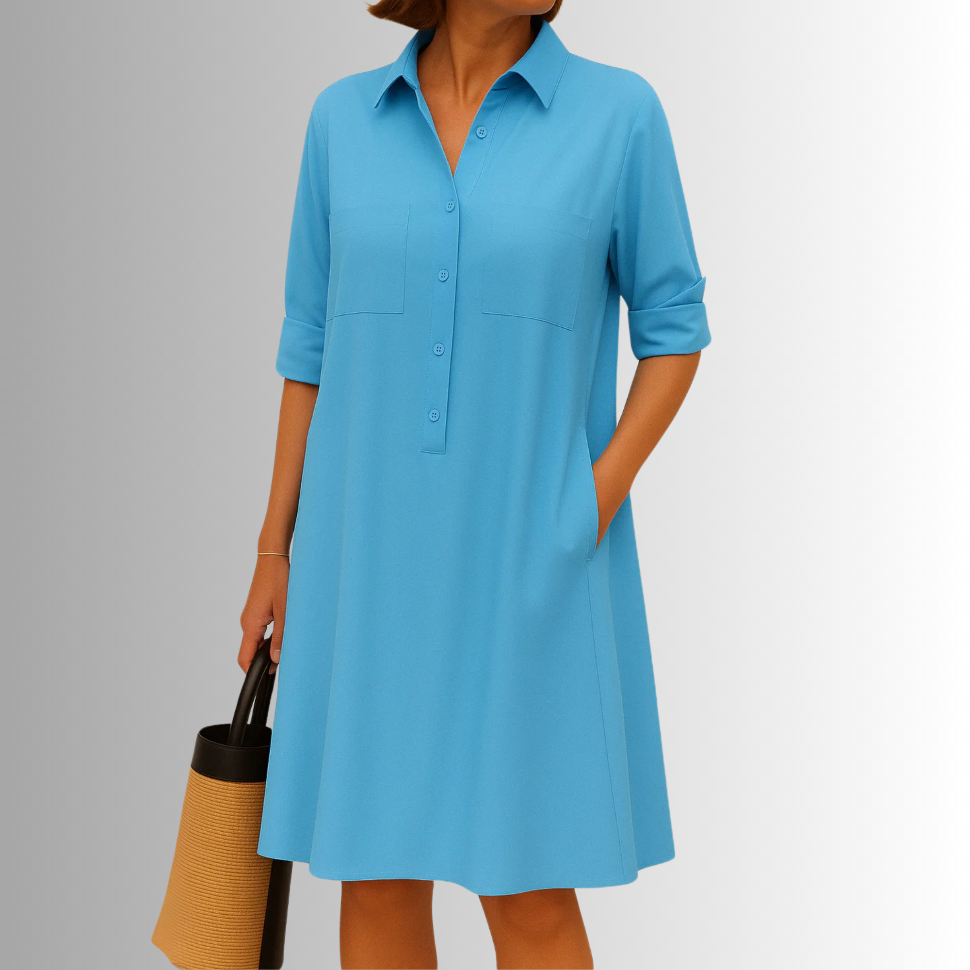 Cathy™ | Breezy Button-Up Dress
