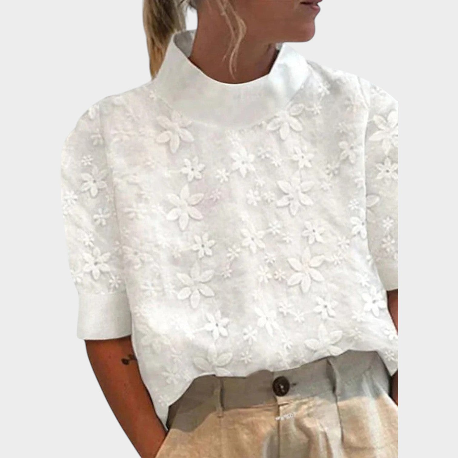 Stand Collar Blouse
