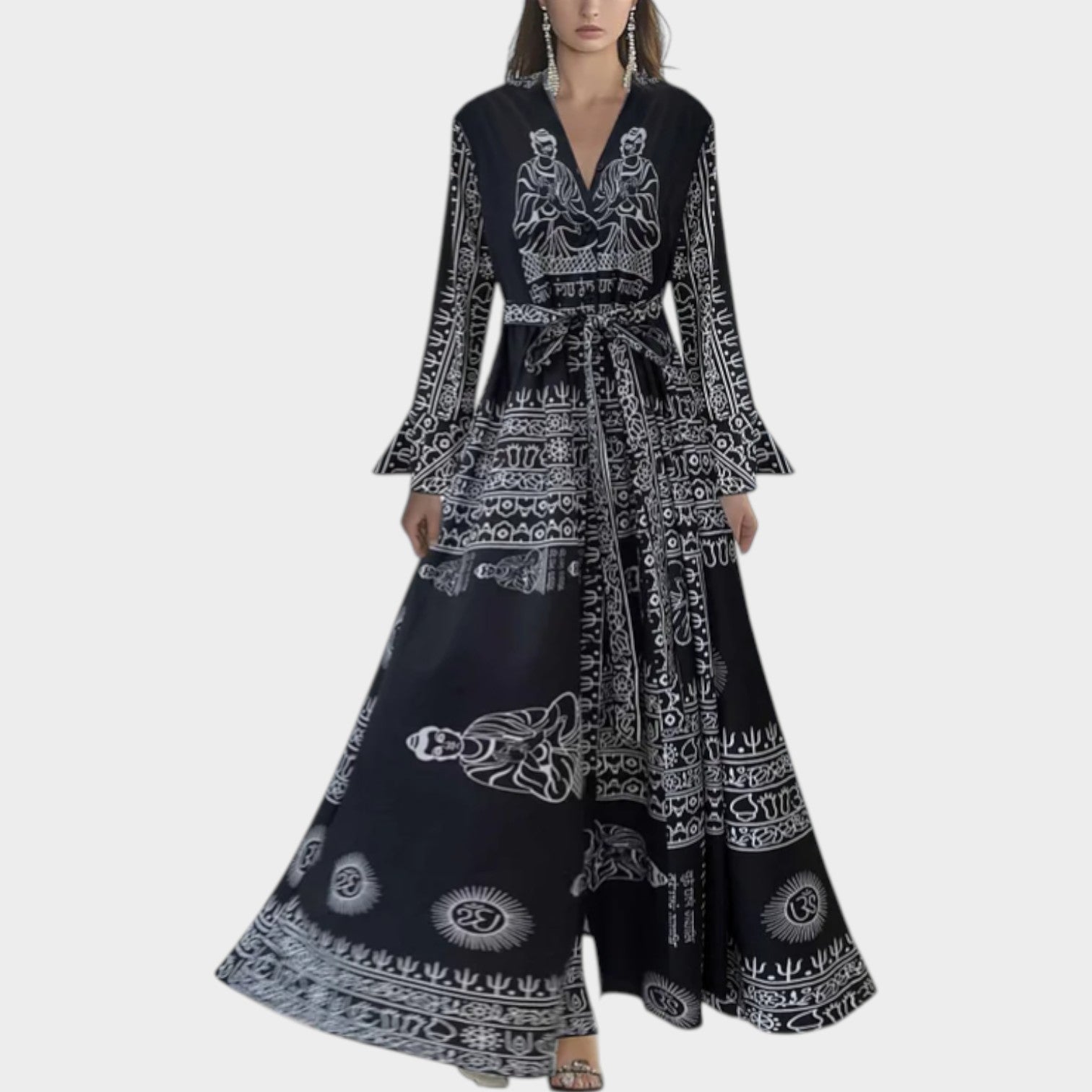Floral Chiffon Maxi Dress
