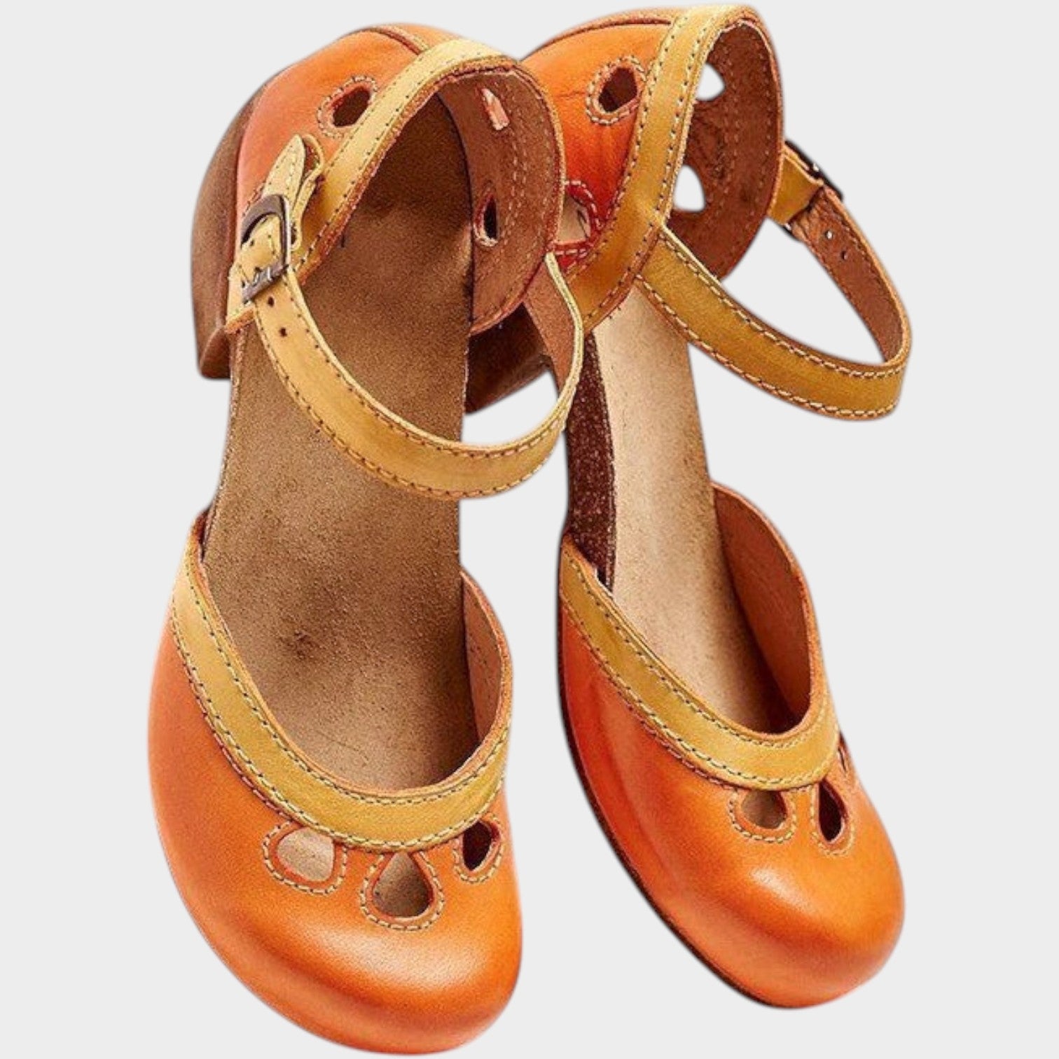 Leather Vintage Strap Sandals