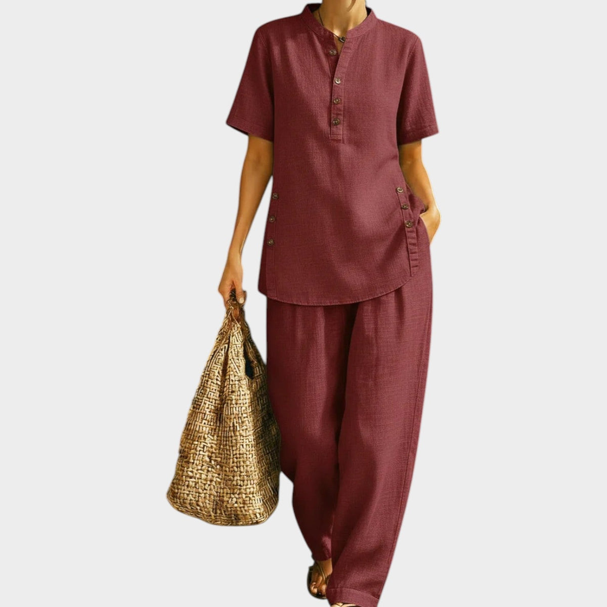 Women's Linen Two Piece Matching Set