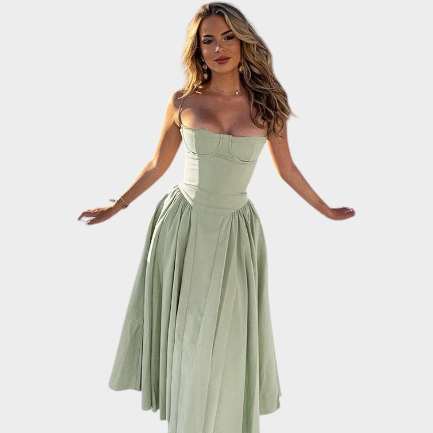Elegant Cocktail & Wedding Guest Midi Dress