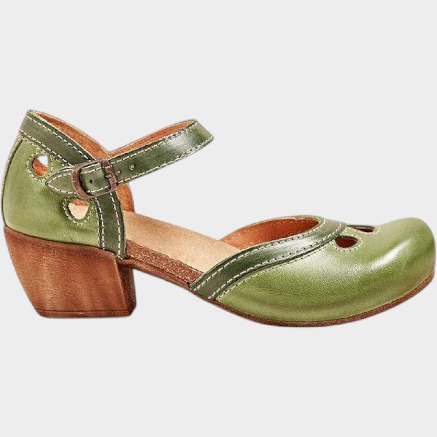 Leather Vintage Strap Sandals