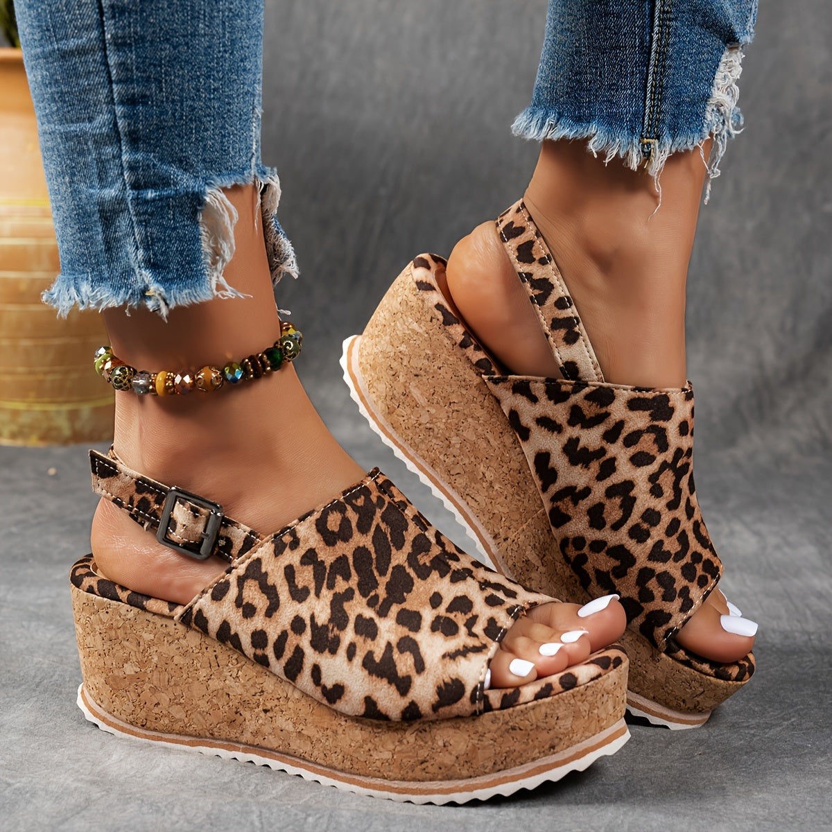 Terra | Women's Adjustable Buckle Platform Sandals