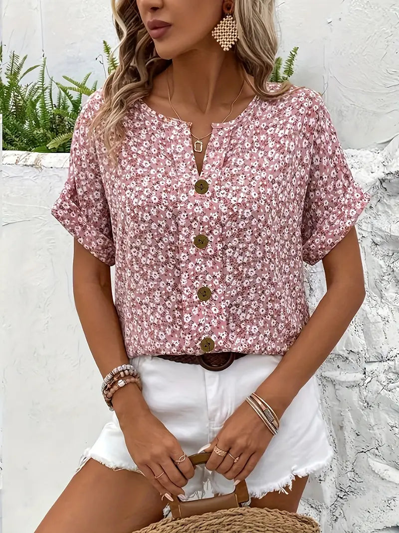 Verna™ | Stylish Floral Pattern Blouse