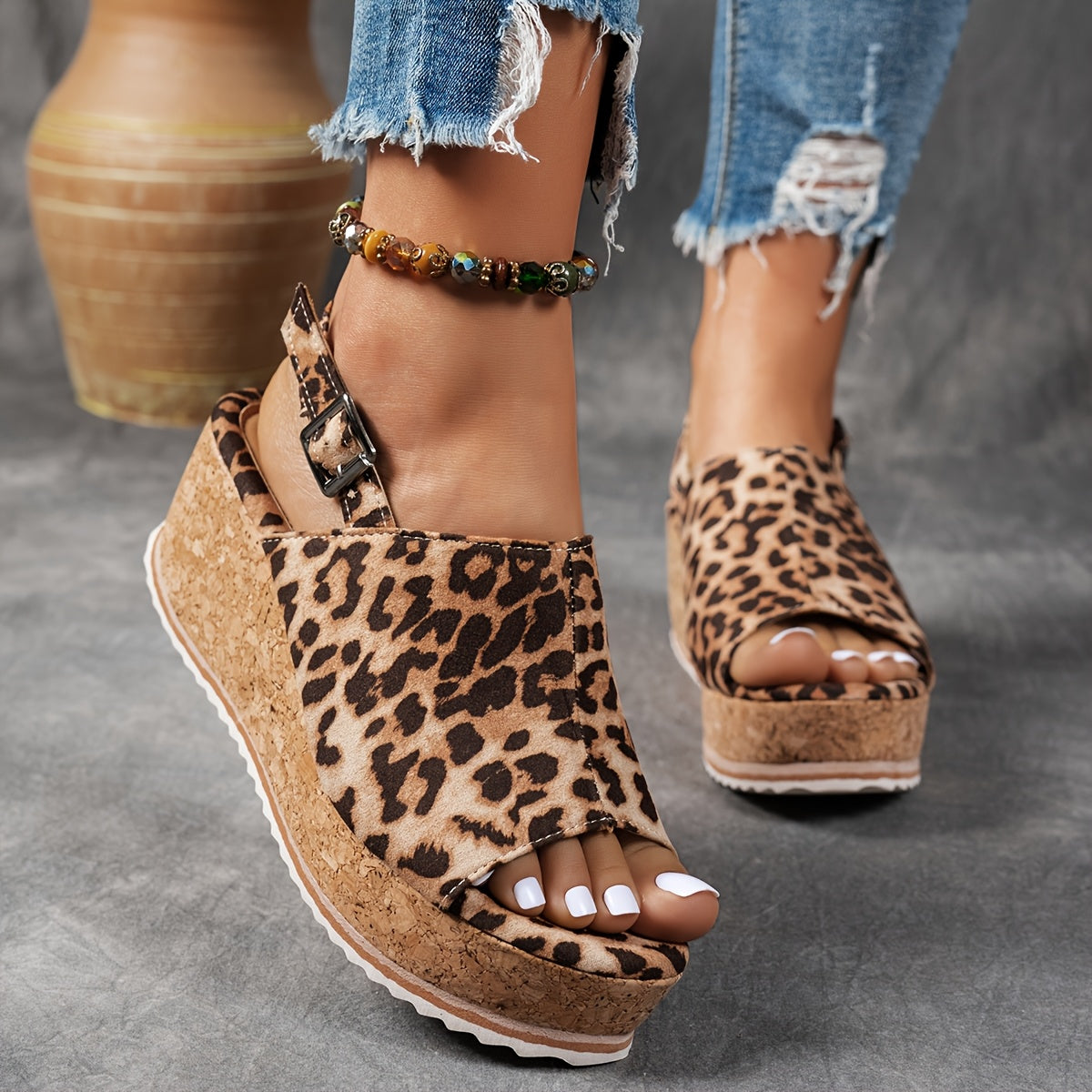 Terra | Women's Adjustable Buckle Platform Sandals