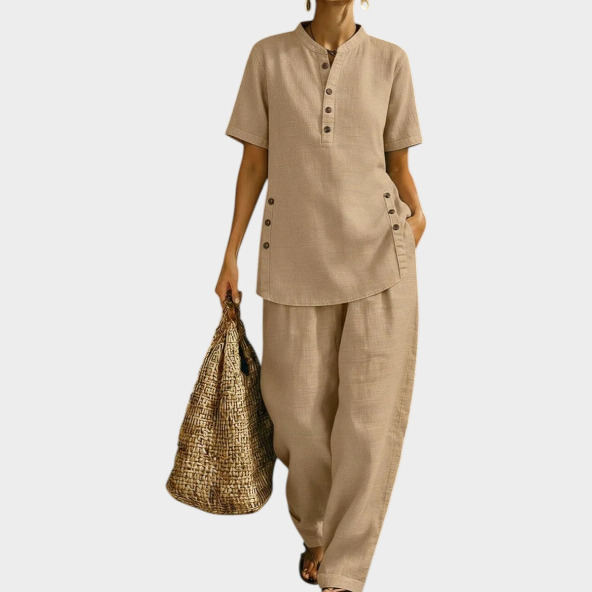 Women's Linen Two Piece Matching Set