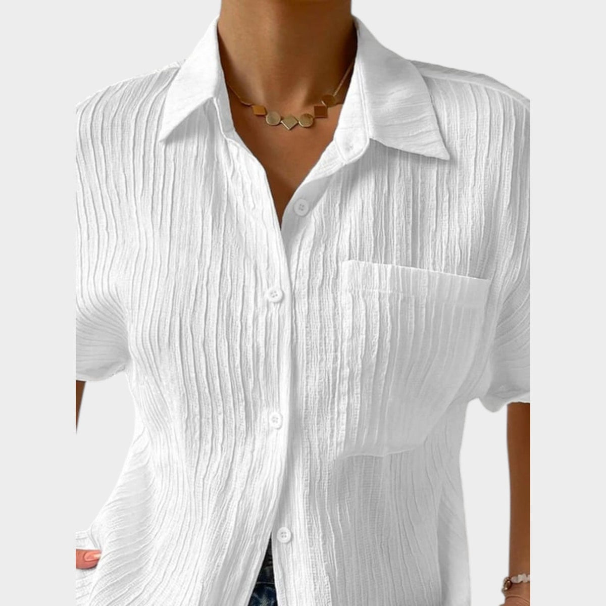 Women's Linen Button Up Shirt