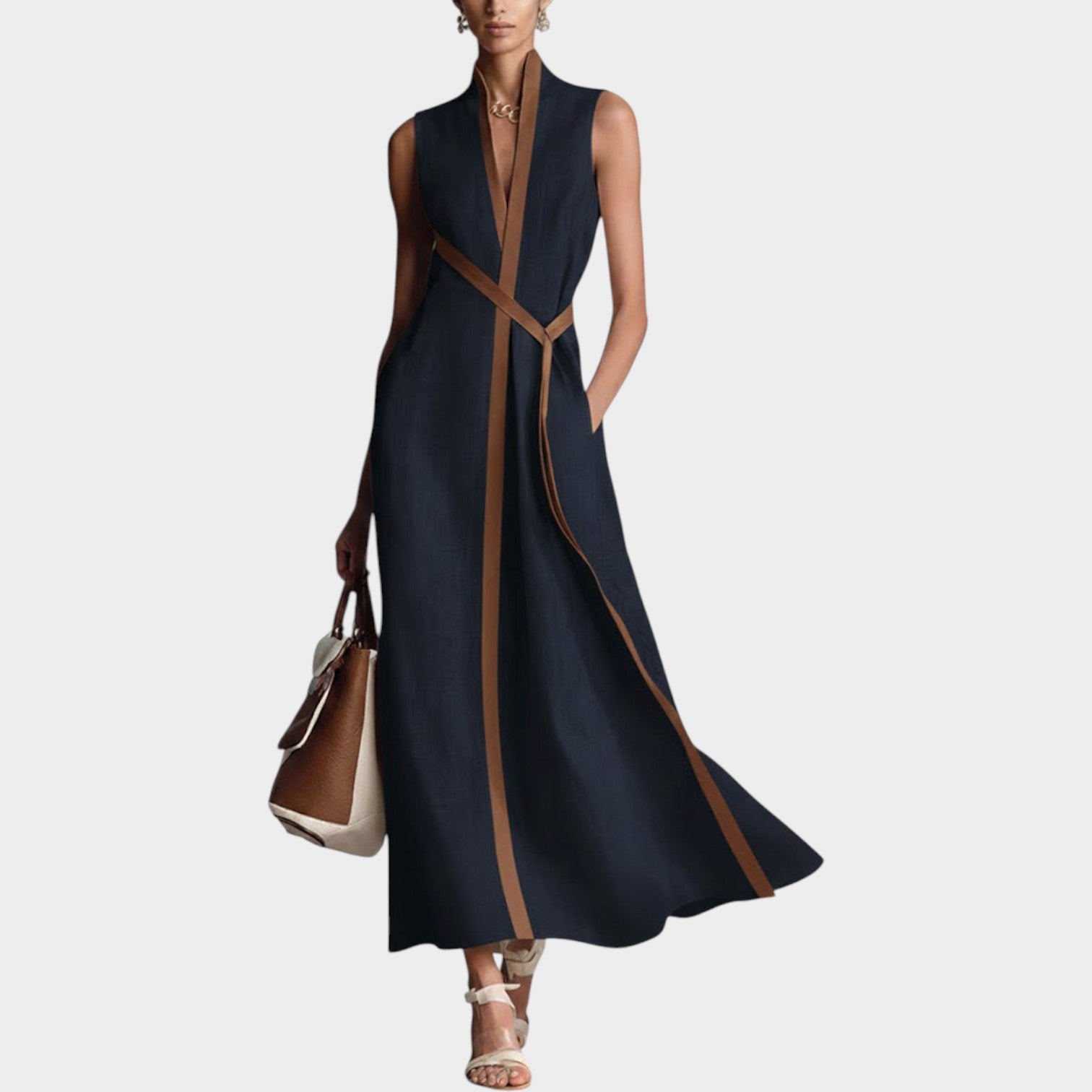 Sleeveless Summer Maxi Dress