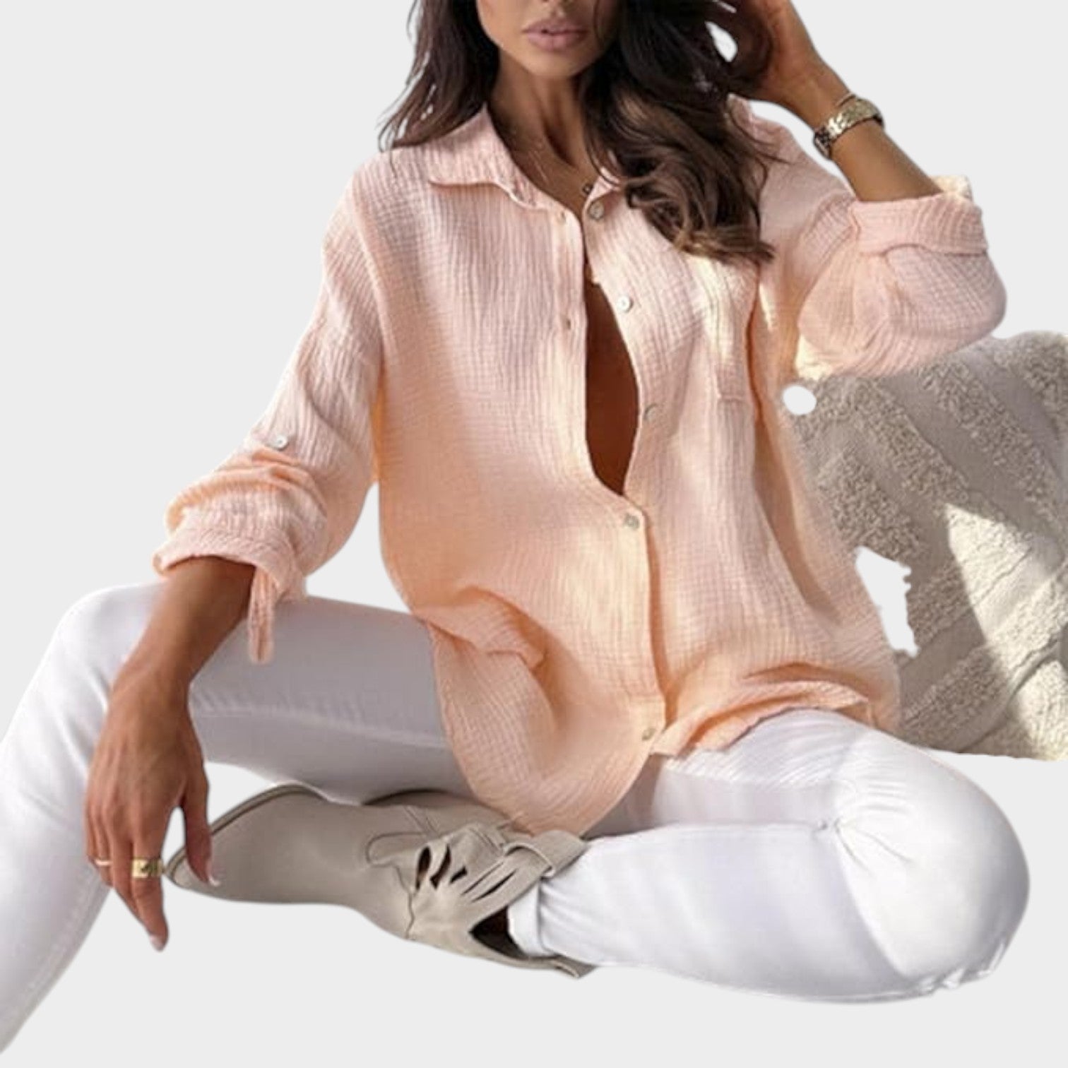 Oversized Button Up Blouse
