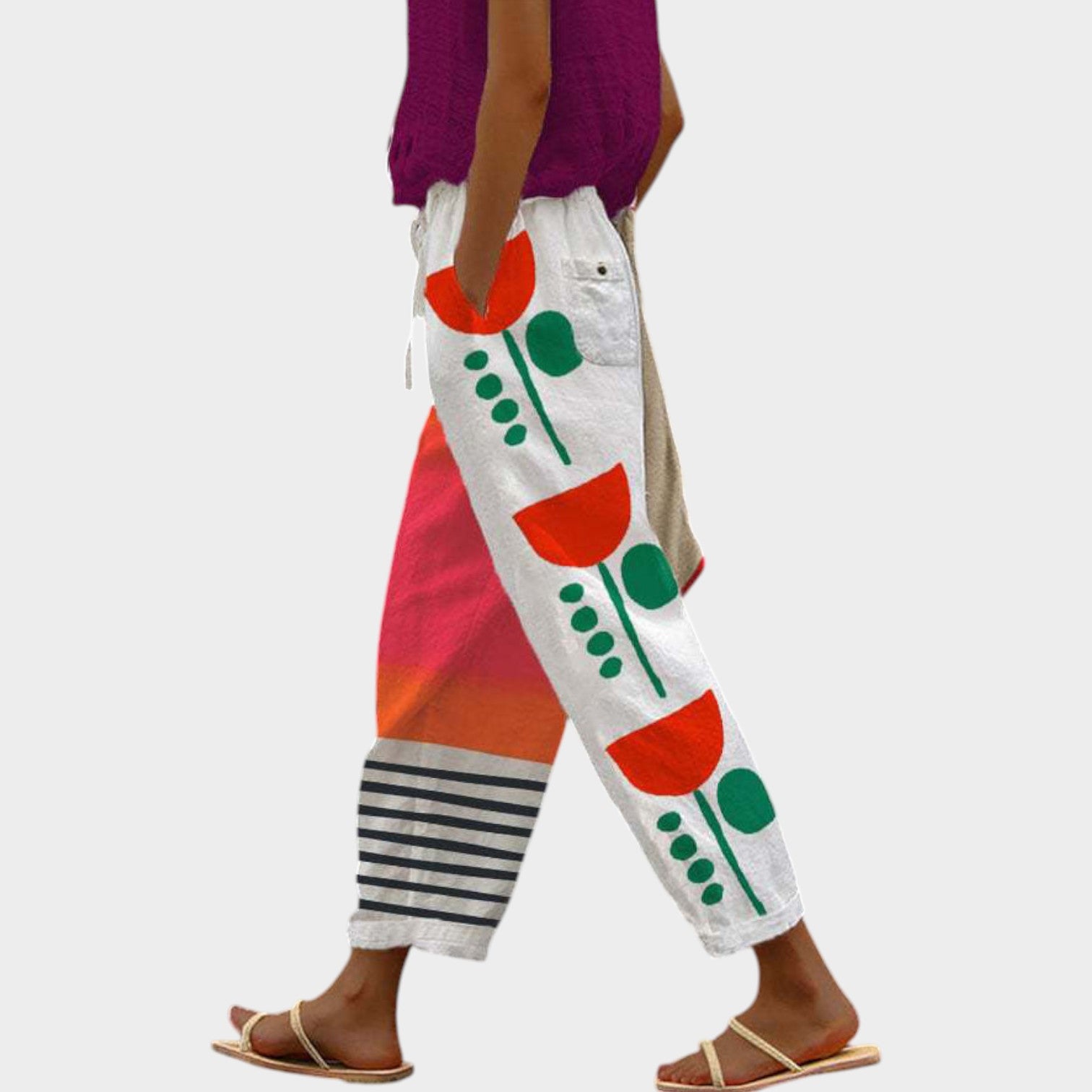 Printed Casual Pants