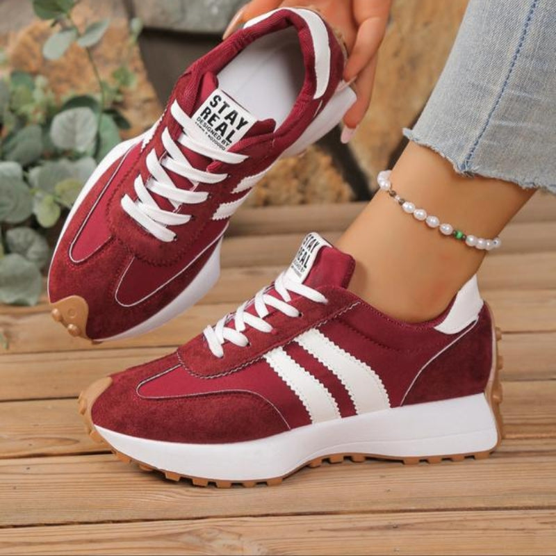 Reeve | Women's Retro Lace-Up Platform Sneakers with Chunky Sole