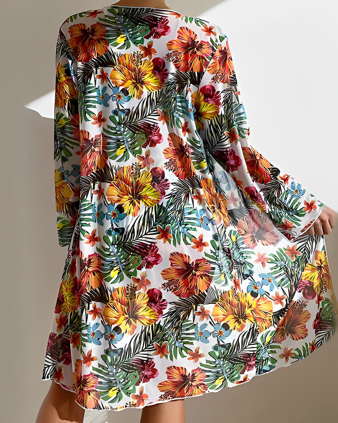 Juanita™ | Tropical Print Bikini Set with Matching Cover-Up