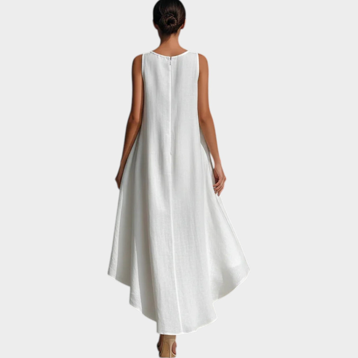 Women's Sleeveless High Low Midi Dress