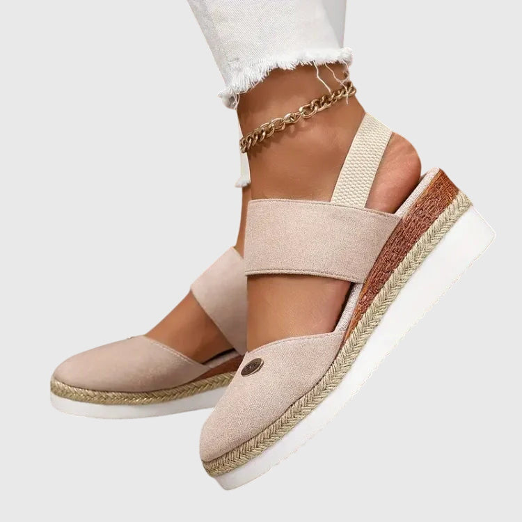 Orthopedic Platform Slingback Sandals