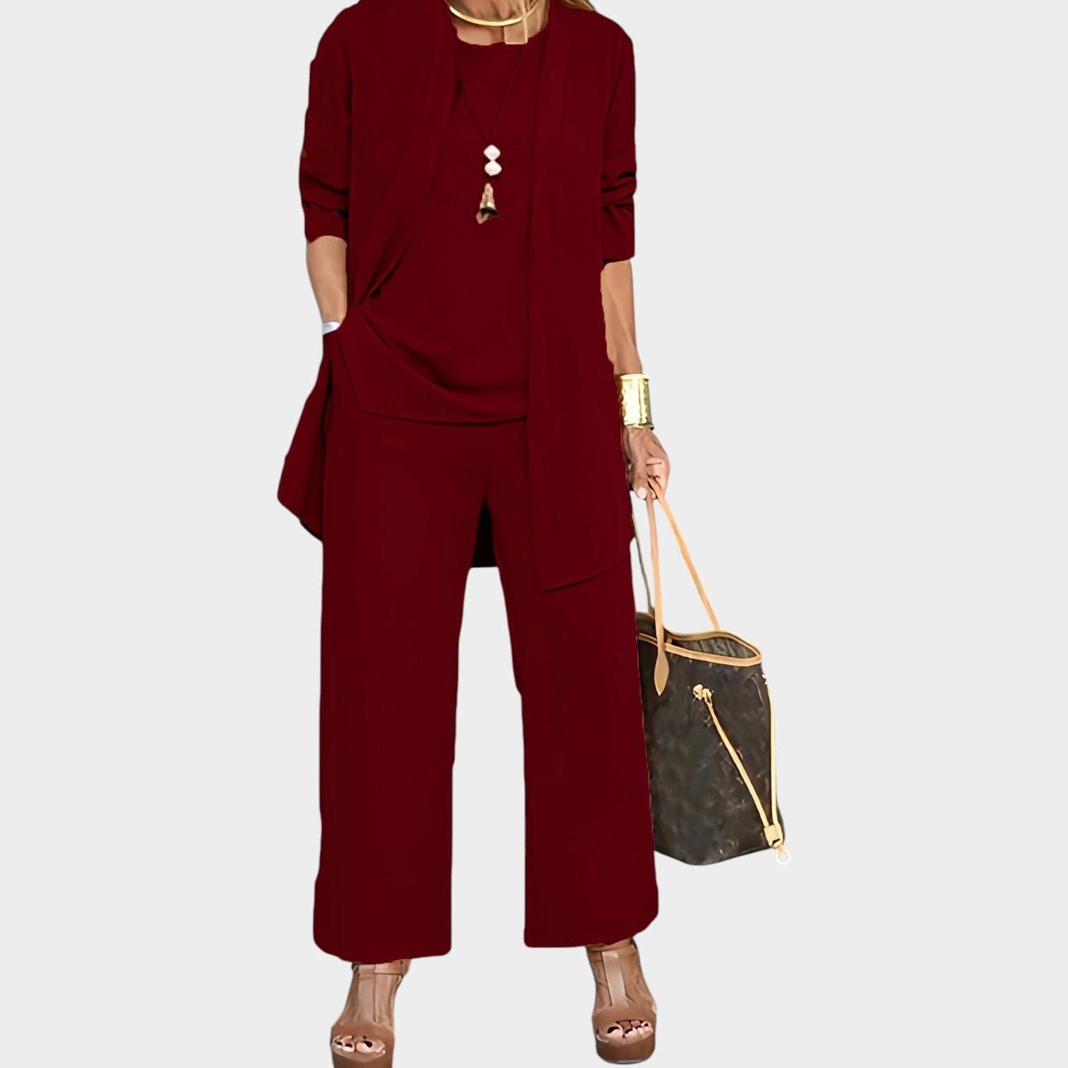 Formal Wide Leg Matching Set
