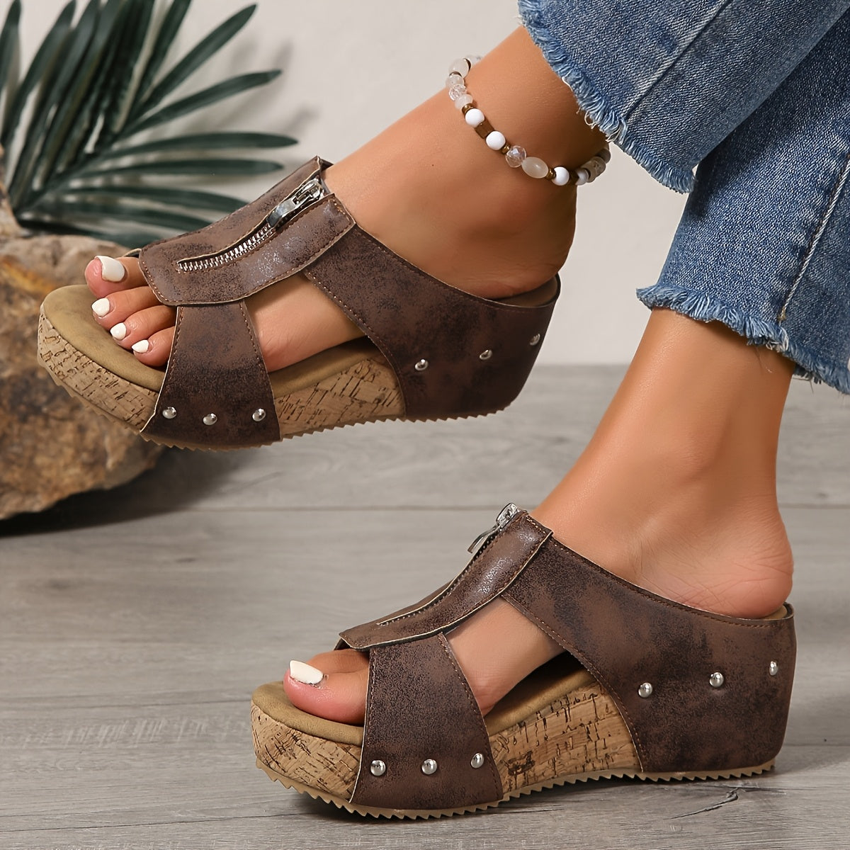 Vera | Women's Slip-On Wedge Sandals with Platform for Comfortable Walking